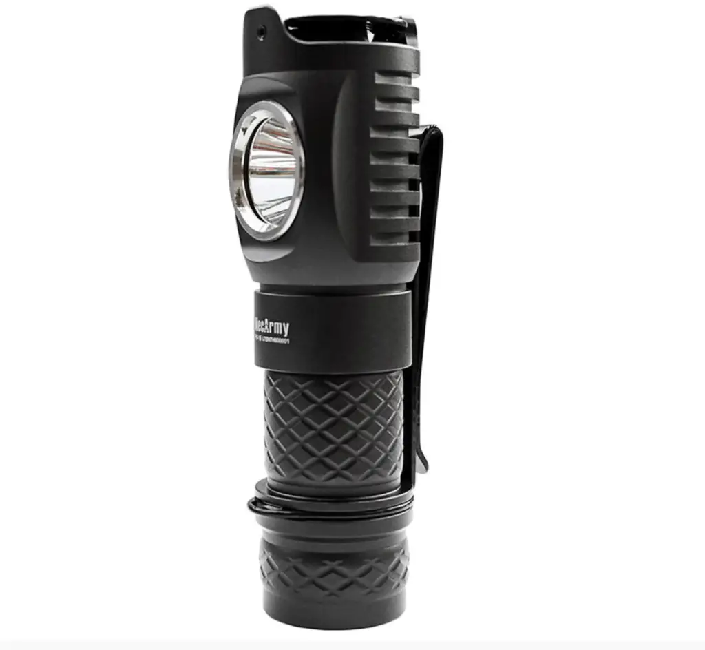 MecArmy FM16 Dual Switch Rechargeable Right Angle Flashlight, best EDC flashlight